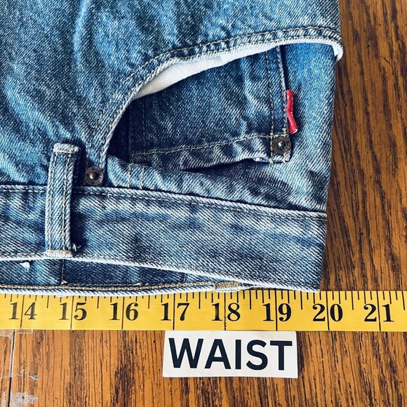 Bugle Boy 705 Mens Denim Jeans Size 42x32 Tapered Leg Mid Rise Blue Cotton Denim - Picture 8 of 11